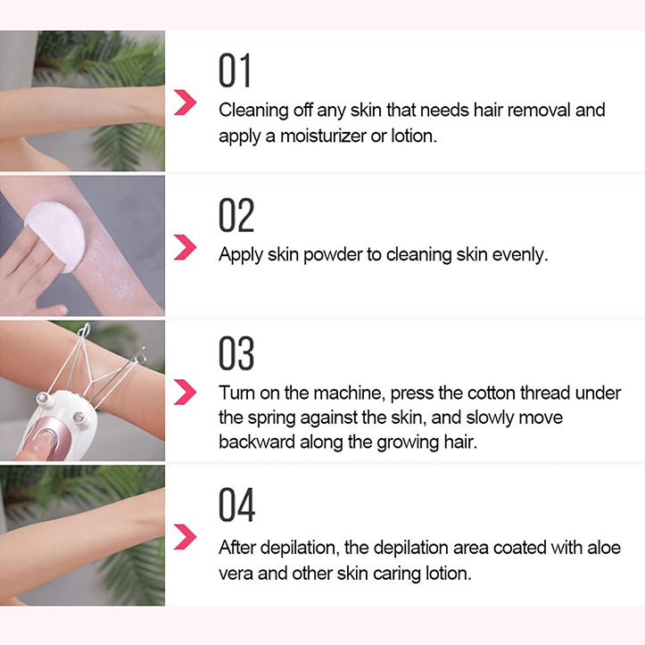 Electric Hair Threader for Smooth Facial Skin