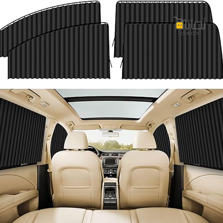 Car Awning 4 PCS - Black Privacy Sunshade