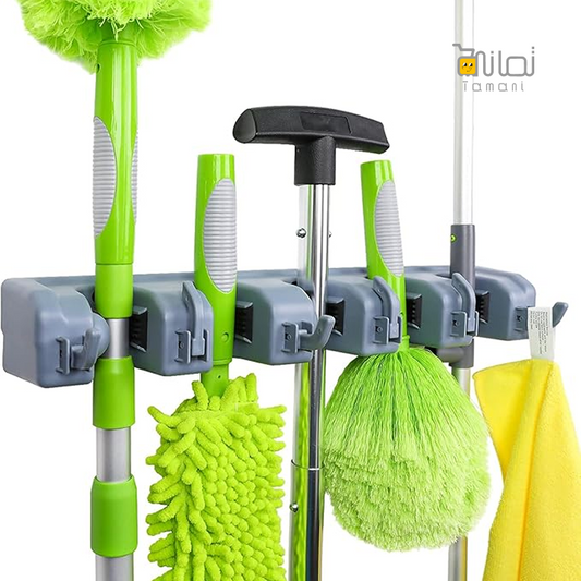 Multi-Purpose Broom & Toiletries Organizer