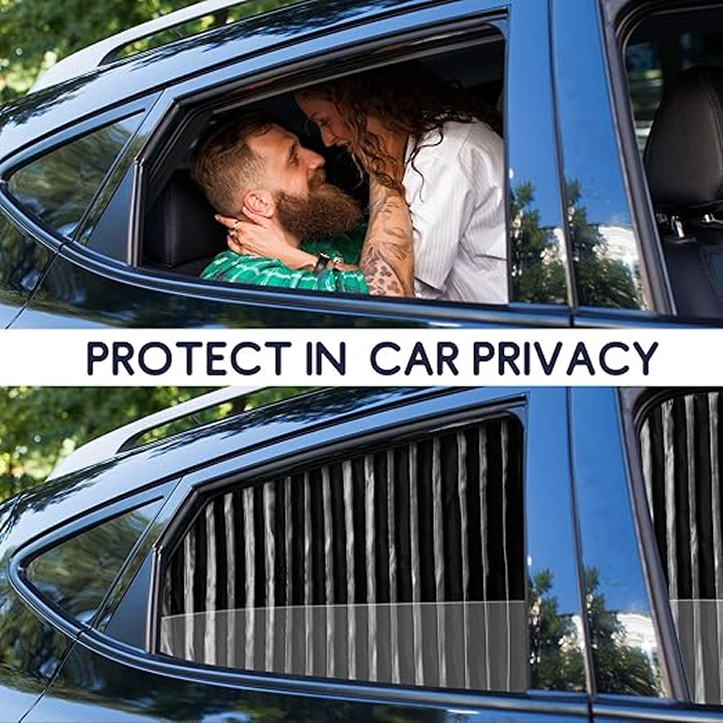 Car Awning 4 PCS - Black Privacy Sunshade