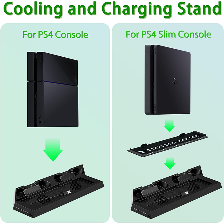 Dual Motors Cooling Fan Radiator Charger Station